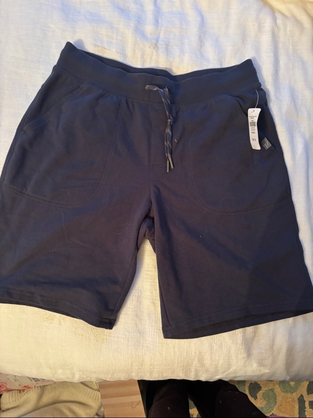 Men's Navy Drawstring Casual Shorts